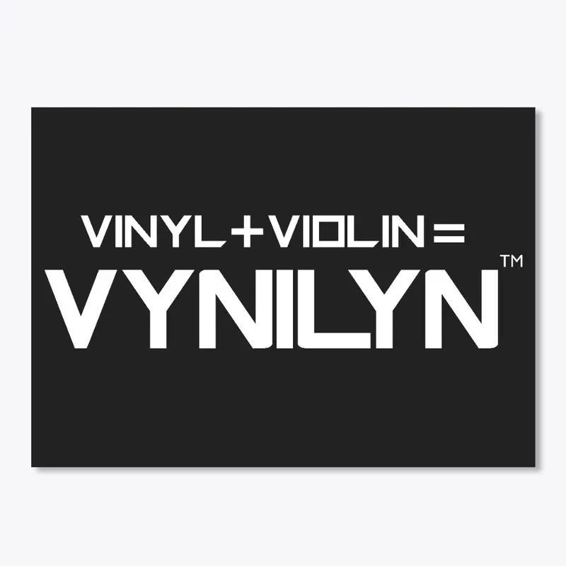 Vinyl + Violin = VYNILYN Sticker 